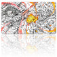 1265200 - Board Game One Piece Playmat Stitched Edge with Zone Games Mousepad Play Mat of TCG