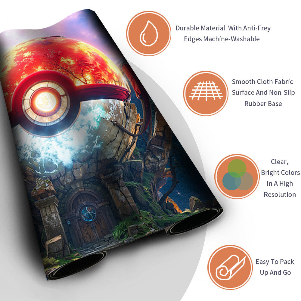 New Pokemon Playmat Stitched Edge with Free Bag | Pokemon TCG Playmat Stitched Edge | 1351987