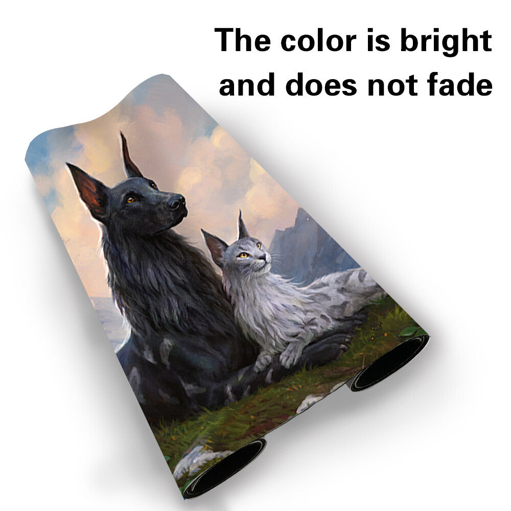 RIN AND SERI, INSEPARABLE- Board Game MTG Playmat Games Mousepad Play Mat of TCG Stitched Edge