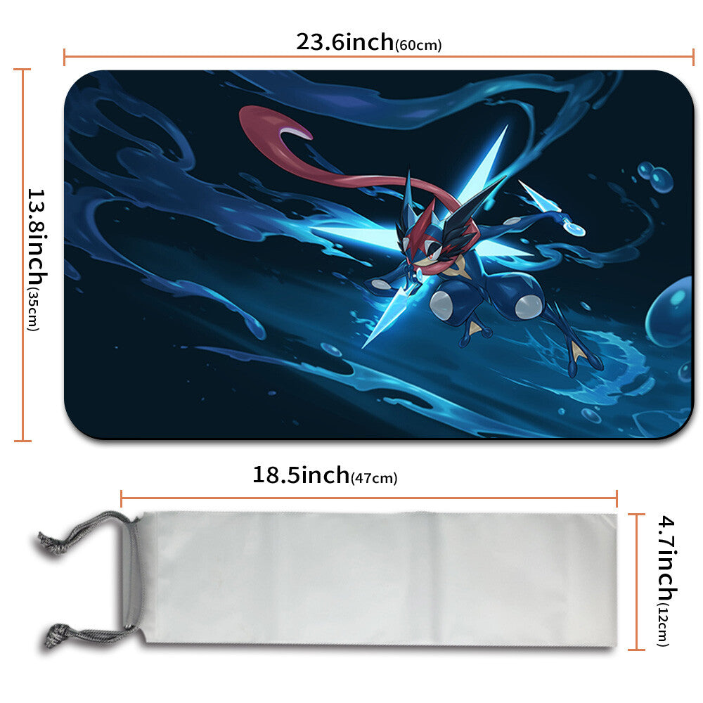 New Pokemon Greninja Playmat Stitched Edge with Free Bag | Pokemon TCG Playmat Stitched Edge | 1030536
