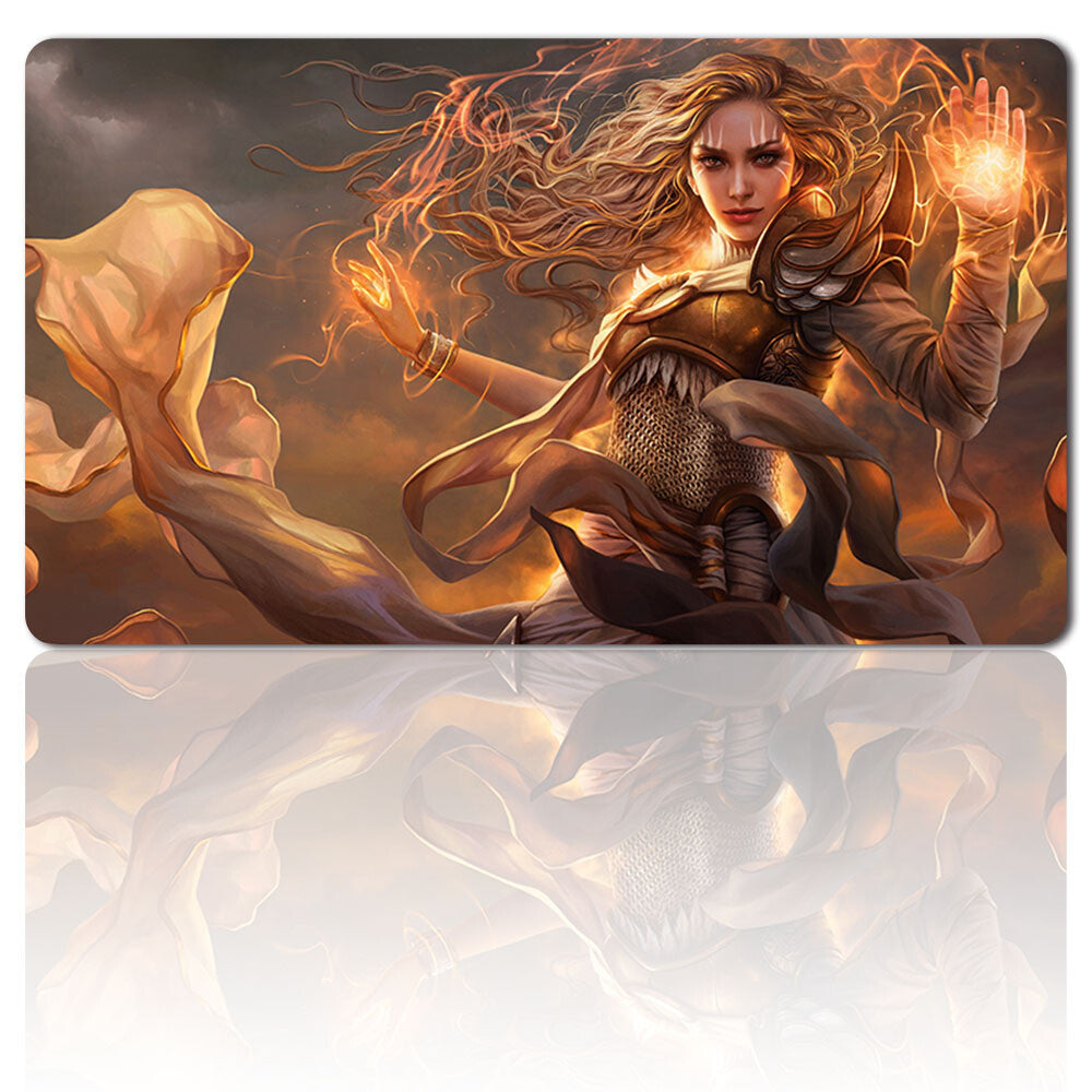 SERRA THE BENEVOLENT - Board Game MTG Playmat Games Mousepad Play Mat of TCG Stitched Edge
