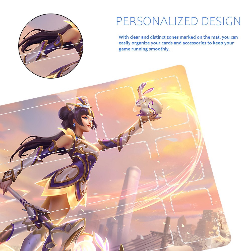 LUX - League Of Legends Riftbound Playmat 24x14 in + Free Storage Bag