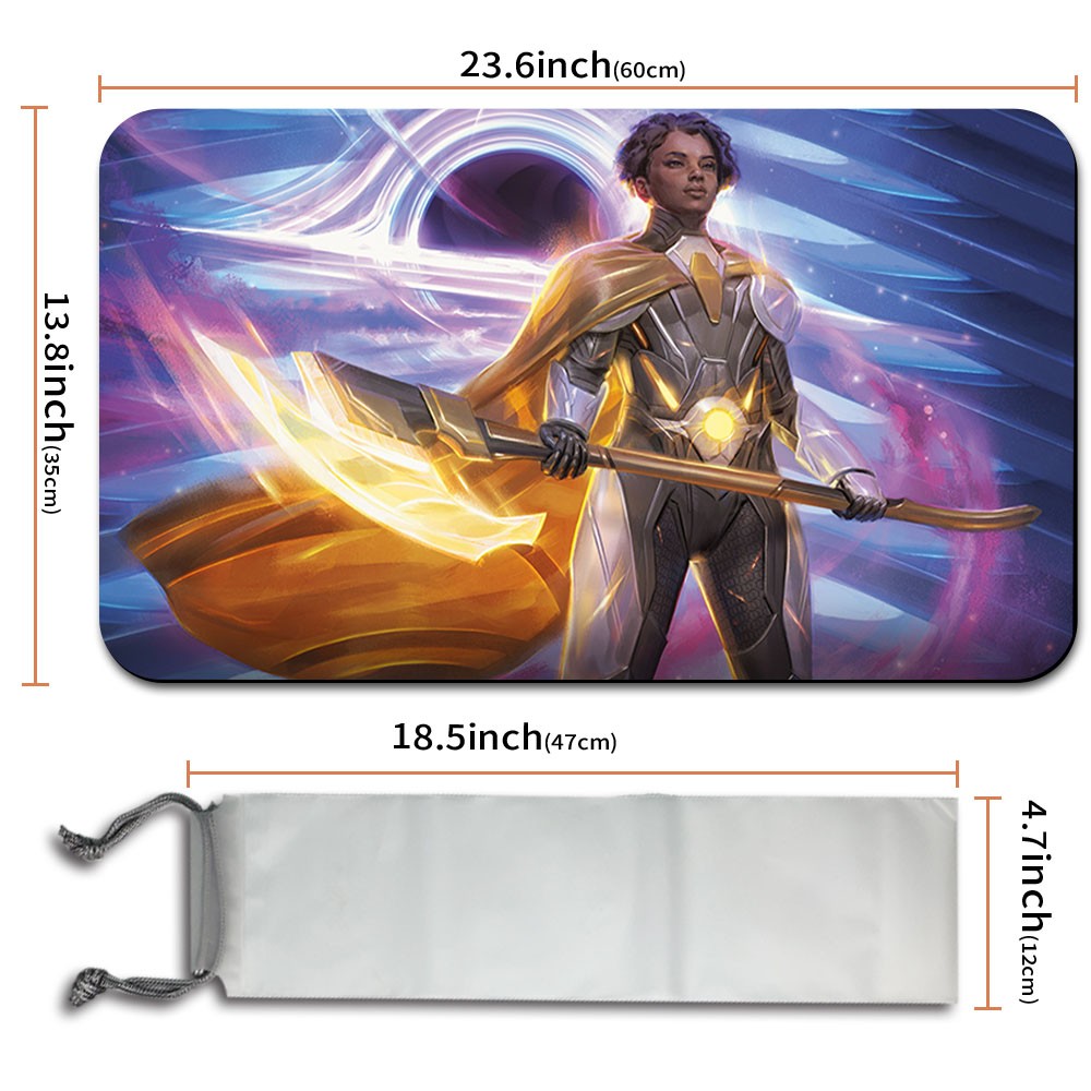HALIYA, GUIDED BY LIGHT - Magic The Gathering MTG Playmat TCG CCG MTG Playmat Stitched Edge