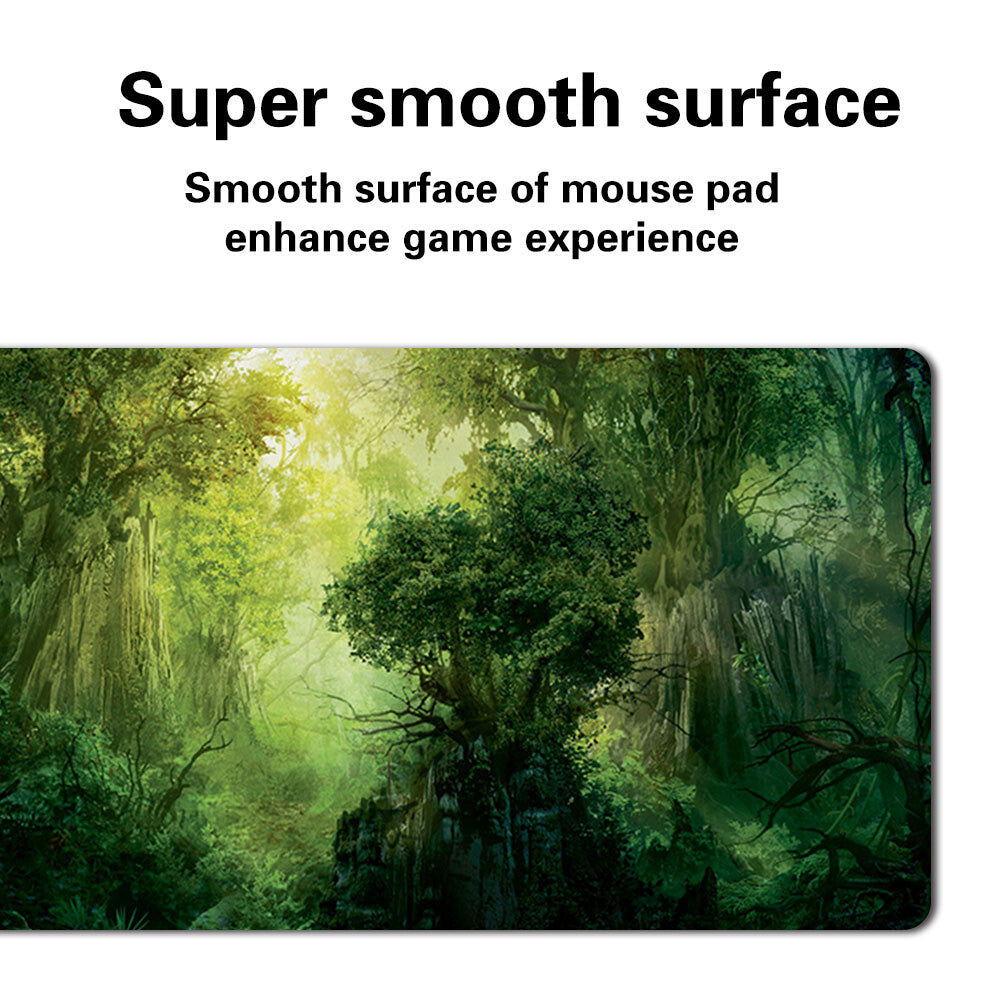 Green-Mana-Forest - Board Game MTG Playmat Games Mousepad Play Mat of TCG Stitched Edge