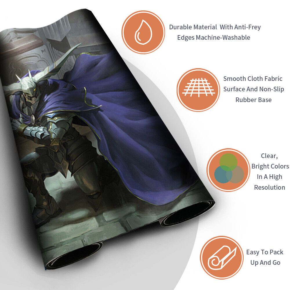 Garland, Knight of Cornelia-Magic The Gathering MTG Playmat TCG CCG MTG Playmat Stitched Edge