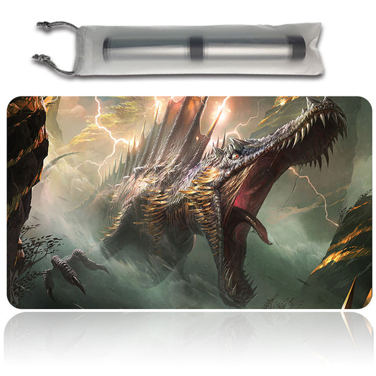 Elder Dinosaur - Magic The Gathering MTG Playmat TCG CCG MTG Playmat Stitched Edge