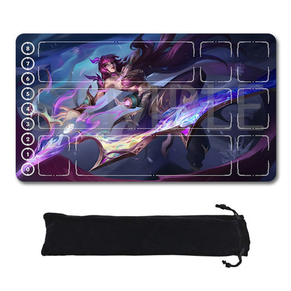 Ashe - League Of Legends Riftbound Playmat 24x14 in + Free Storage Bag