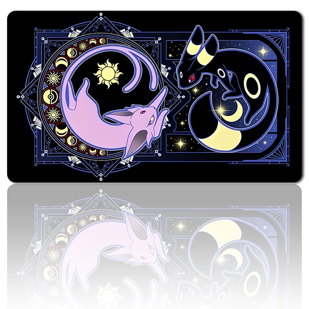328228 - Board Game Pokemon Eevee Playmat Stitched Edge Games Mousepad Play Mat of TCG