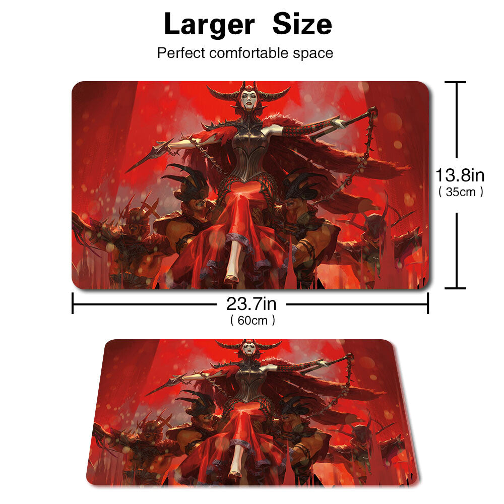 Judith, The Scourge Diva - Board Game MTG Playmat Games Mousepad Play Mat of TCG Stitched Edge