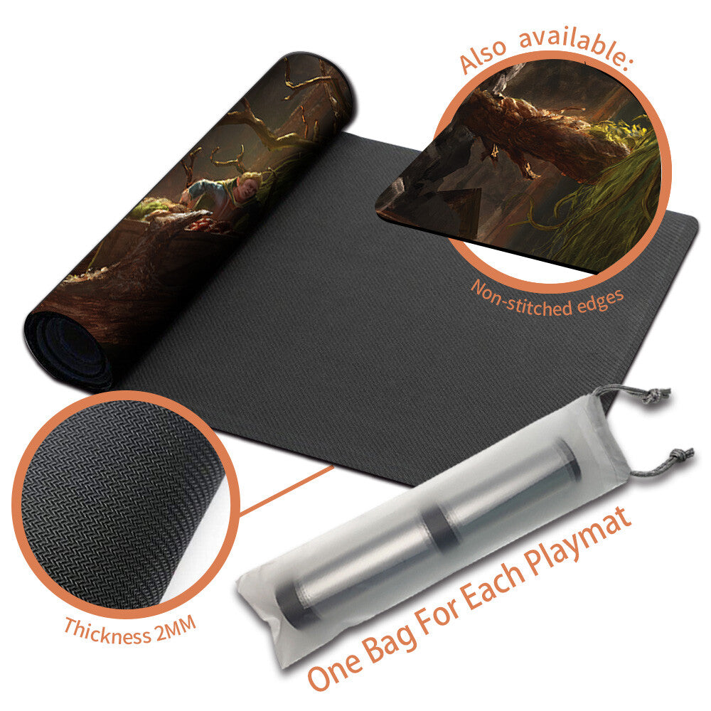 TREEBEARD, GRACIOUS HOST - Magic The Gathering MTG Playmat TCG CCG MTG Playmat Stitched Edge