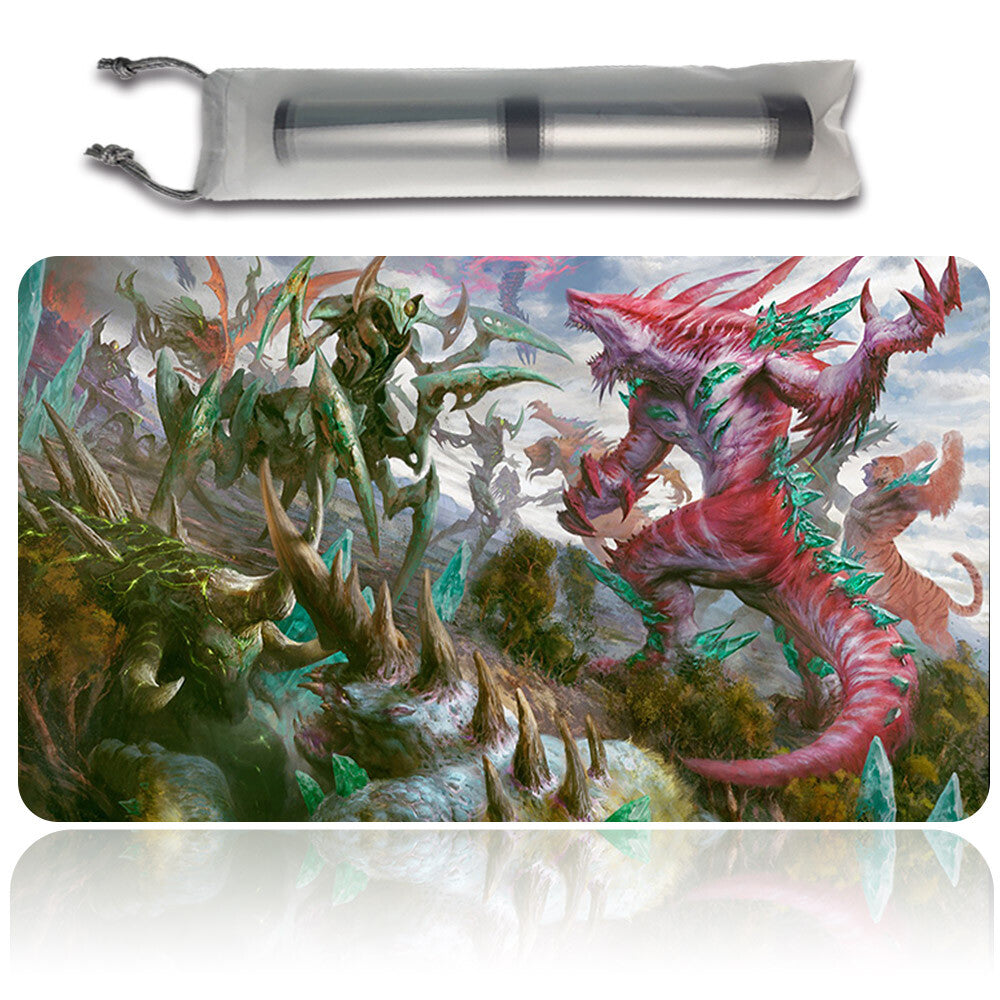 Invasion of Ikoria - Magic The Gathering MTG Playmat TCG CCG MTG Playmat Stitched Edge