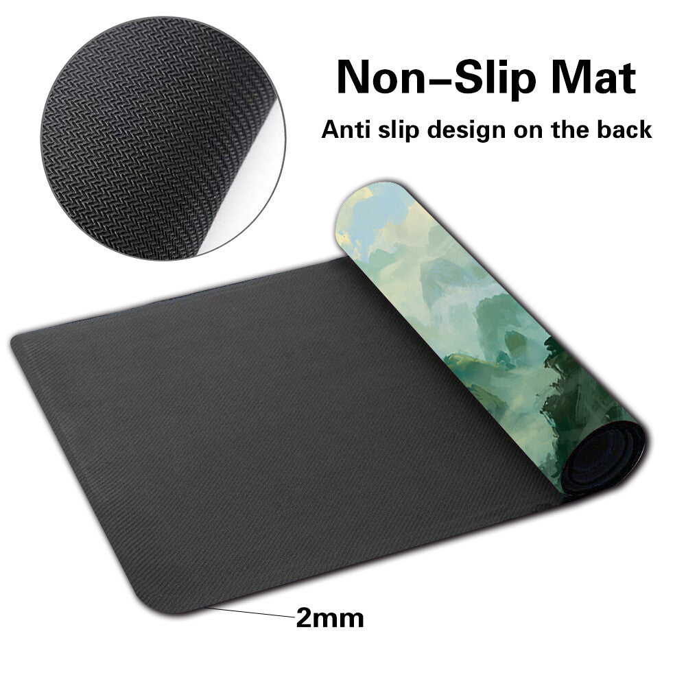 Unclaimed Territory - Board Game MTG Playmat Games Mousepad Play Mat of TCG Stitched Edge