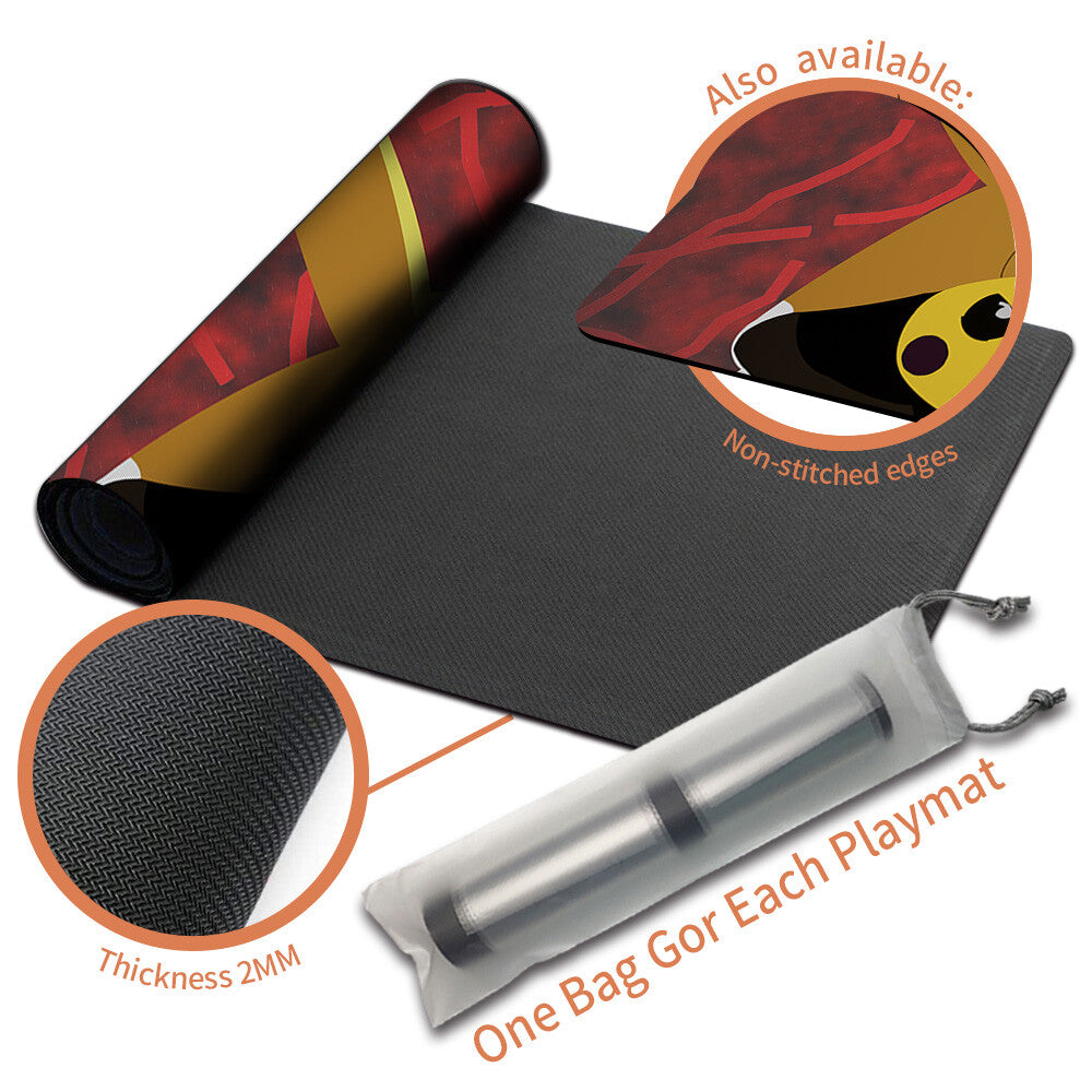 New Pokemon Pikachu Playmat Stitched Edge with Free Bag | Pokemon TCG Playmat Stitched Edge | 1351835