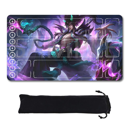 Thresh -League Of Legends Riftbound Playmat 24x14 in + Free Storage Bag