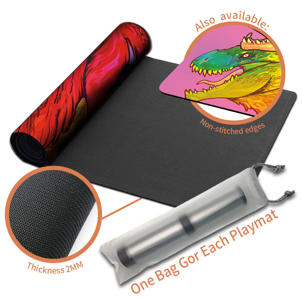 ZACAMA, PRIMAL CALAMITY - Magic The Gathering MTG Playmat TCG CCG MTG Playmat Stitched Edge