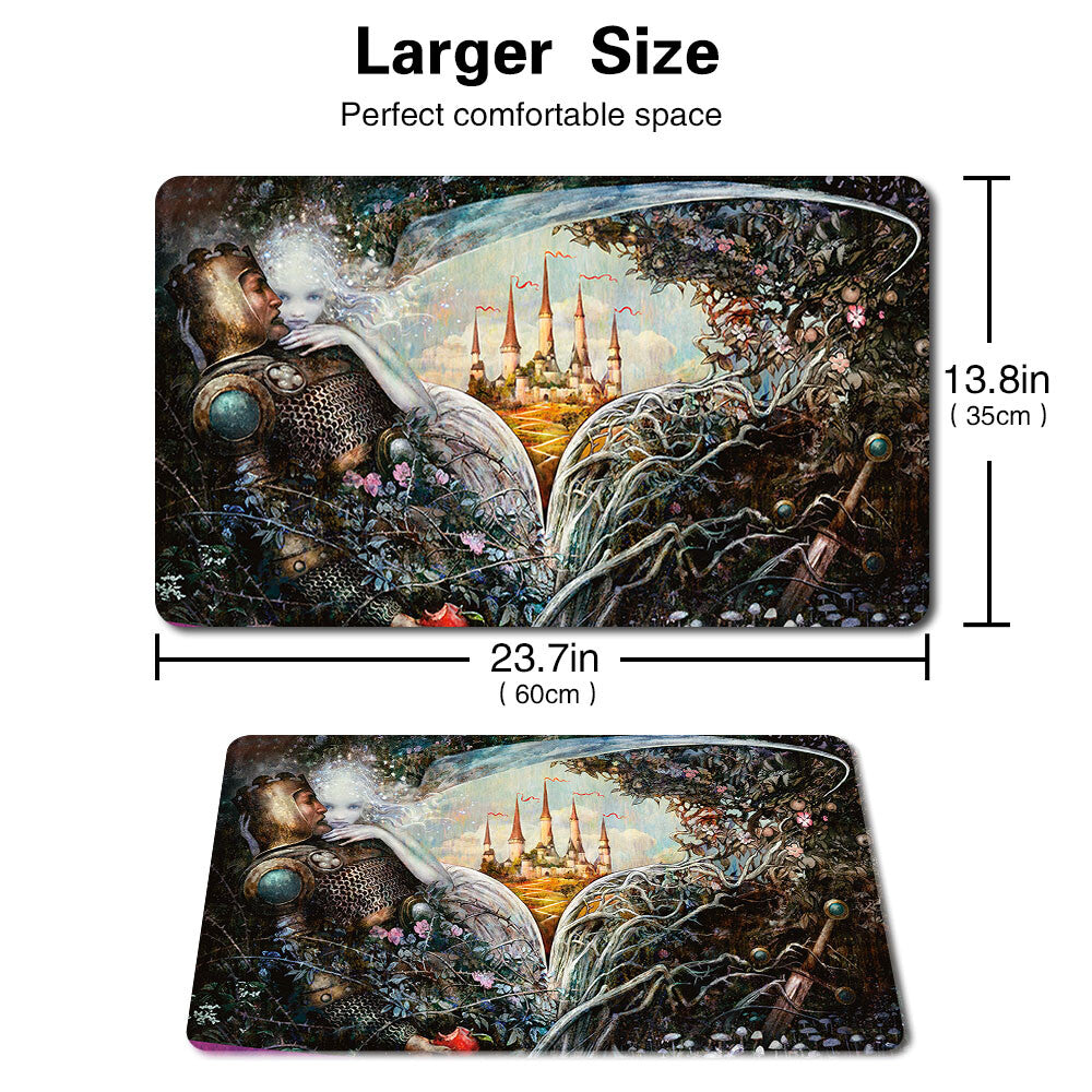 THRONE OF ELDRAINE TEASER -Board Game MTG Playmat Games Mousepad Play Mat of TCG Stitched Edge