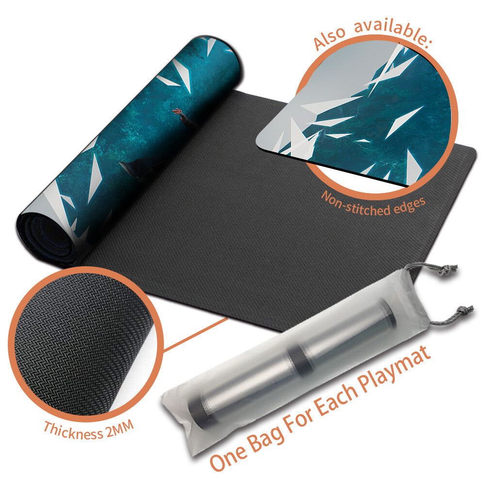 RESTART SEQUENCE - Magic The Gathering MTG Playmat TCG CCG MTG Playmat Stitched Edge