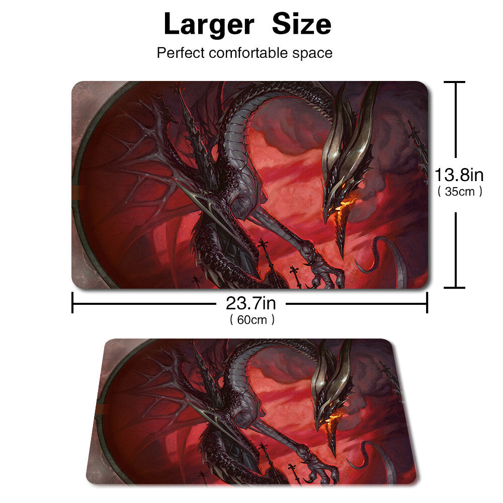 Balefire Dragon - Board Game MTG Playmat Games Mousepad Play Mat of TCG Stitched Edge
