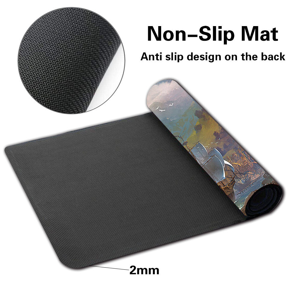 Ice Revised - Board Game MTG Playmat Games Mousepad Play Mat of TCG Stitched Edge