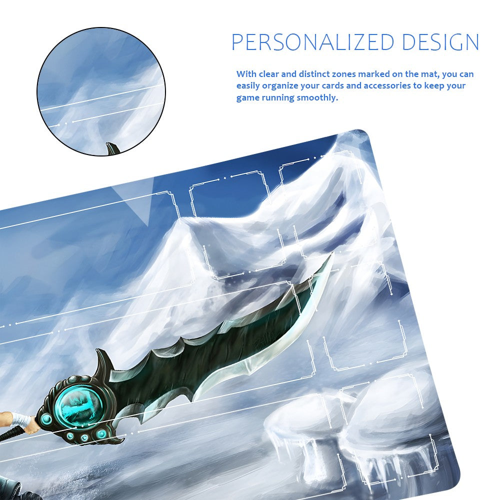 Tryndamere - League Of Legends Riftbound Playmat 24x14 in + Free Storage Bag