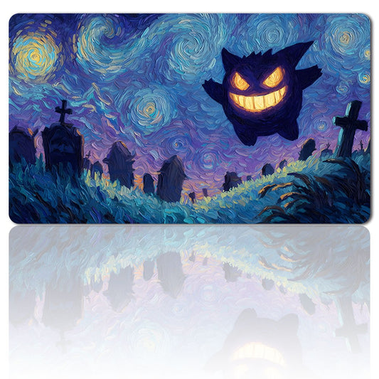238207 - Board Game Pokemon Gengar Playmat Stitched Edge Games Mousepad Play Mat of TCG