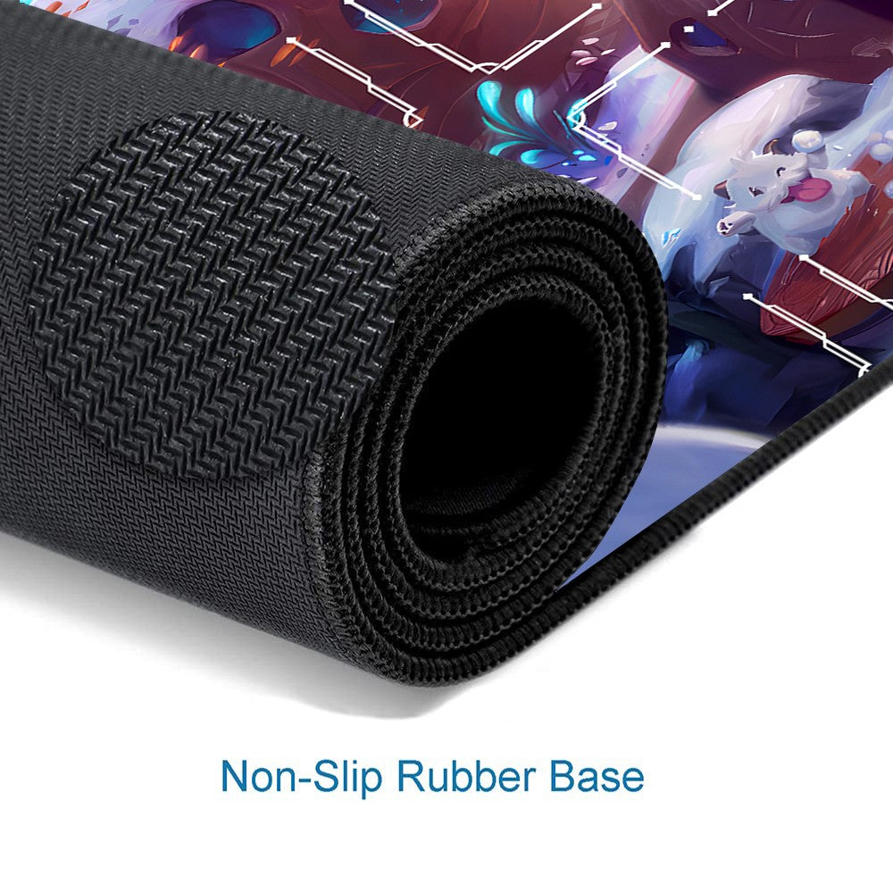 Nunu - League Of Legends Riftbound Playmat 24x14 in + Free Storage Bag