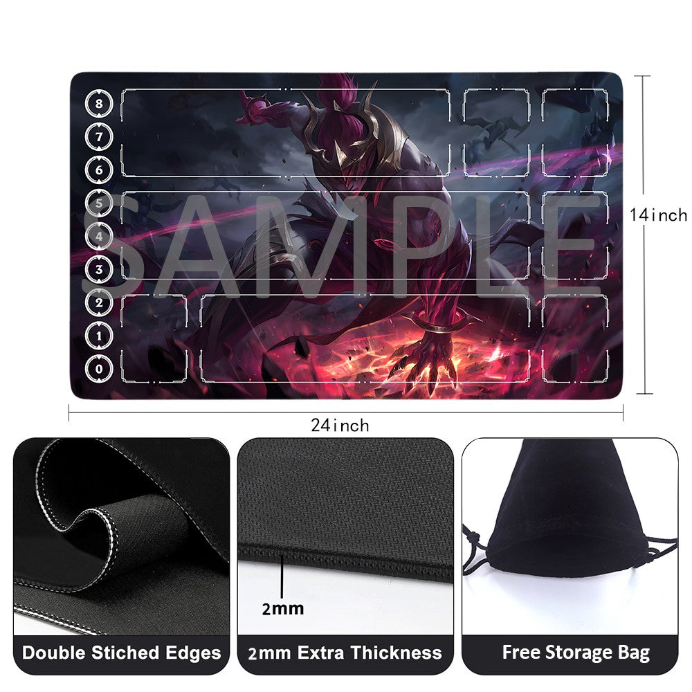 Yasuo - League Of Legends Riftbound Playmat 24x14 in + Free Storage Bag