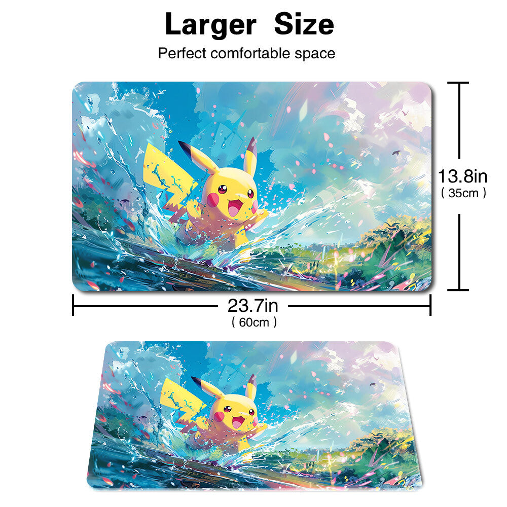 020008 - Board Game Pokemon Pikachu Playmat Stitched Edge Games Mousepad Play Mat of TCG