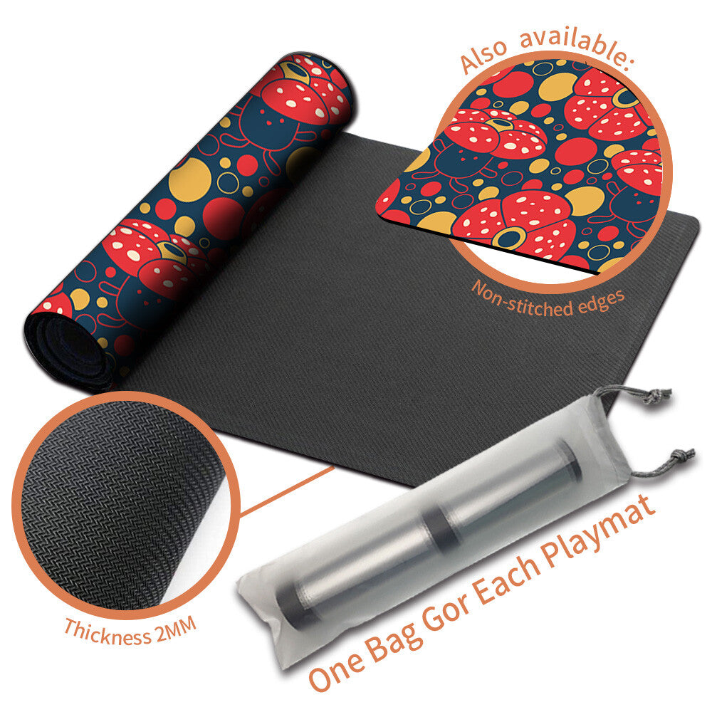 New Pokemon Vileplume Playmat Stitched Edge with Free Bag | Pokemon TCG Playmat Stitched Edge | 1295229