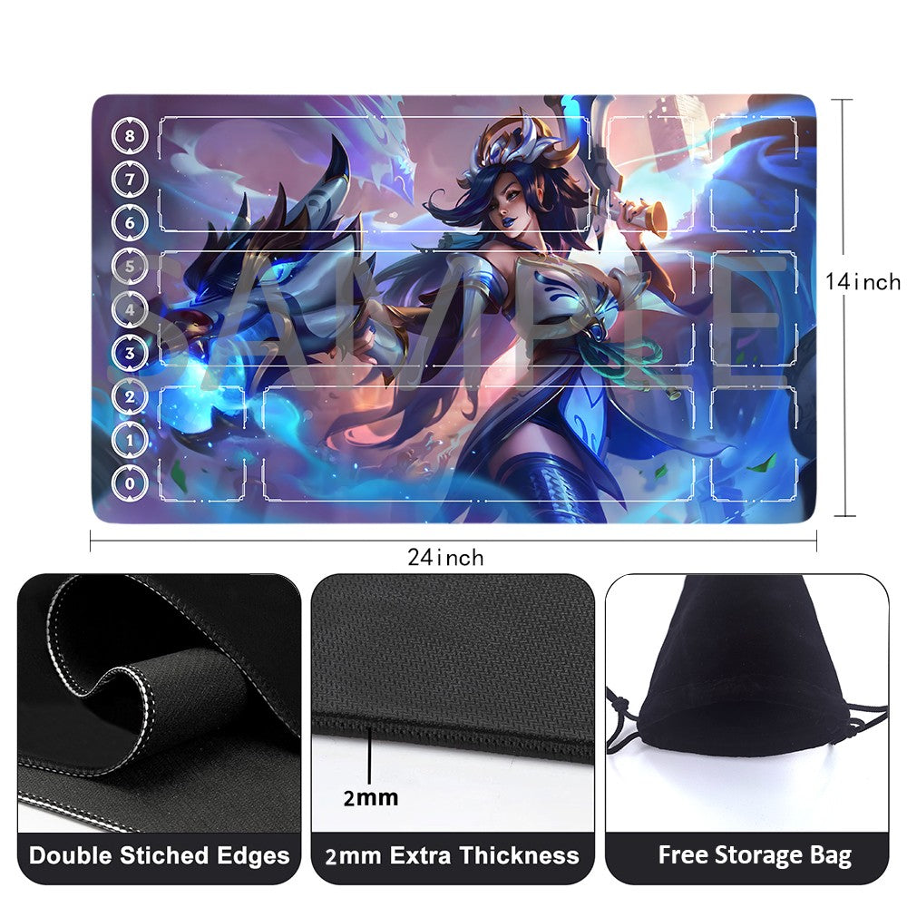 Miss Fortune - League Of Legends Riftbound Playmat 24x14 in + Free Storage Bag
