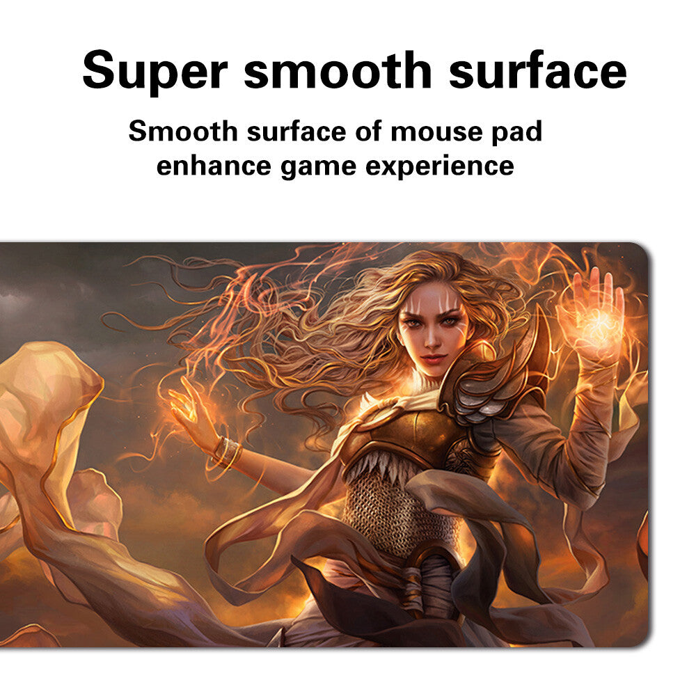SERRA THE BENEVOLENT - Board Game MTG Playmat Games Mousepad Play Mat of TCG Stitched Edge
