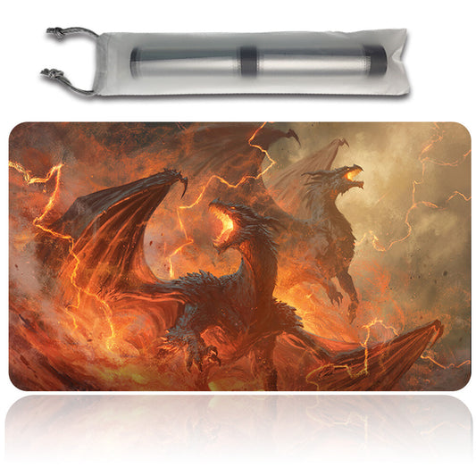 RITE OF THE DRAGONCALLER - Magic The Gathering MTG Playmat TCG CCG MTG Playmat Stitched Edge