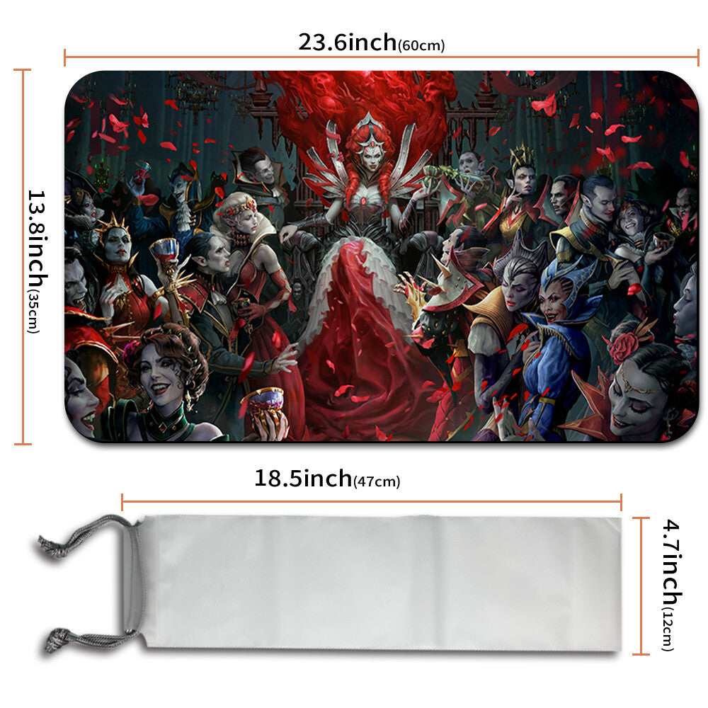 INNISTRAD CRIMSON VOW KEY ARTWORK -Board Game MTG Magic The Gathering Playmat Stitched Edge