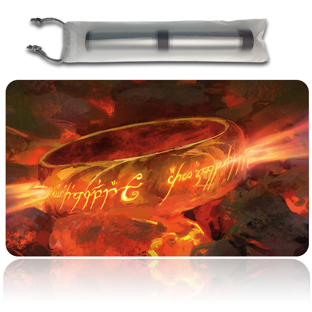FIERY INSCRIPTION - Magic The Gathering MTG Playmat TCG CCG MTG Playmat Stitched Edge