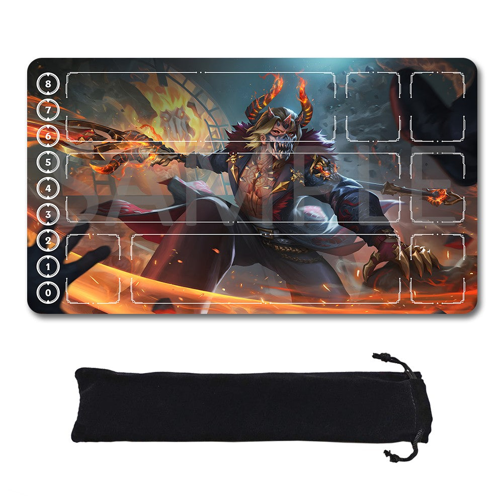 Poseidon - League Of Legends Riftbound Playmat 24x14 in + Free Storage Bag