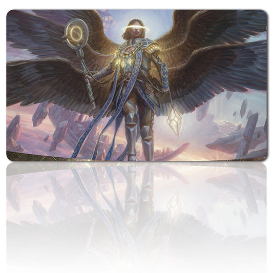 ANGEL OF DESTINY - Board Game MTG Playmat Games Mousepad Play Mat of TCG Stitched Edge
