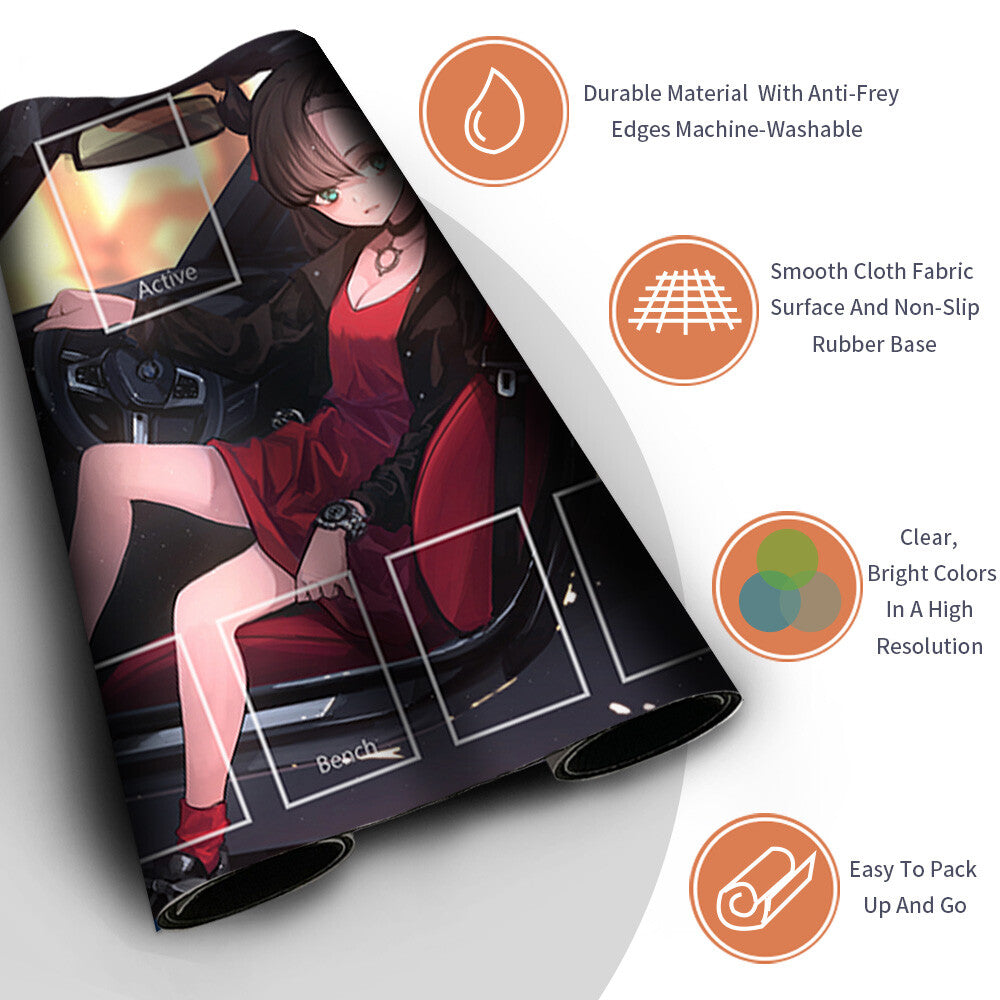 NEW Pokemon Playmat Stitched Edge with Card Zones Free Bag Rubber Playmat Stitched Edge Compatible Pokemon