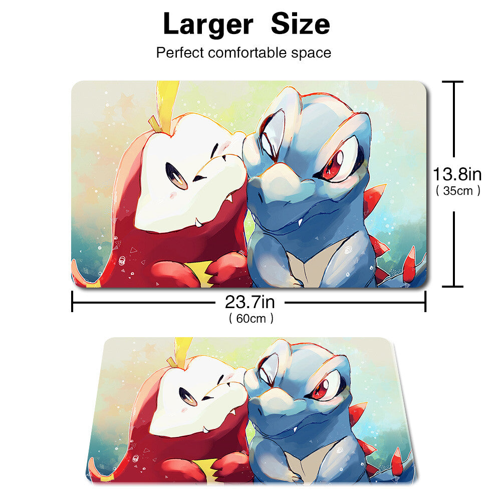 1216907 - Board Game Pokemon Totodile Playmat Stitched Edge Games Mousepad Play Mat of TCG