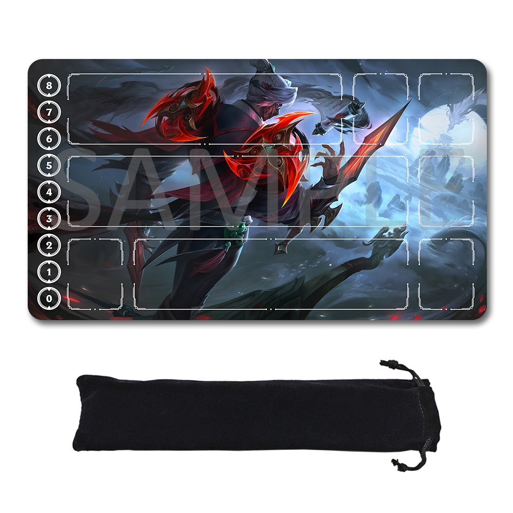 Zed - League Of Legends Riftbound Playmat 24x14 in + Free Storage Bag