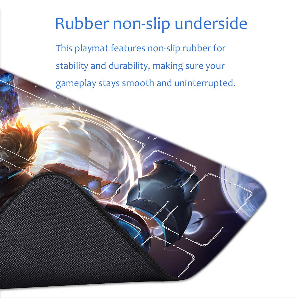 Ezreal - League Of Legends Riftbound Playmat 24x14 in + Free Storage Bag