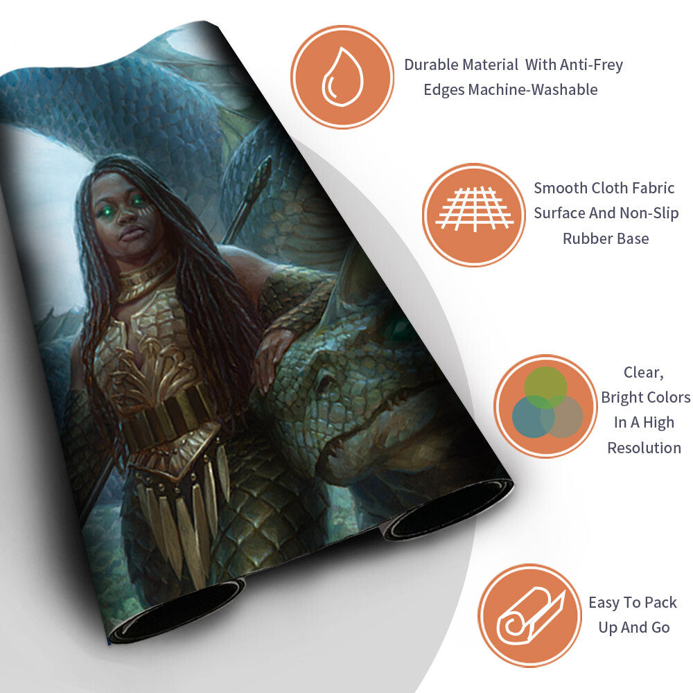 HYDRA TRAINER - Magic The Gathering MTG Playmat TCG CCG MTG Playmat Stitched Edge