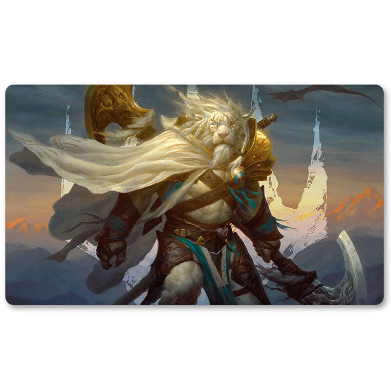 Ajani Steadfas - Magic The Gathering Playmat TCG CCG MTG Playmat Stitched Edge