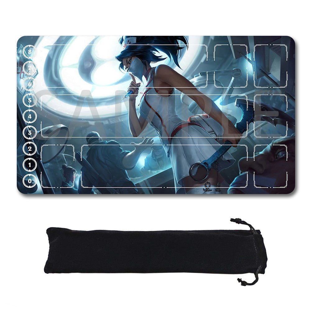 Akali - League Of Legends Riftbound Playmat 24x14 in + Free Storage Bag