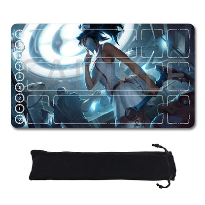 Akali - League Of Legends Riftbound Playmat 24x14 in + Free Storage Bag