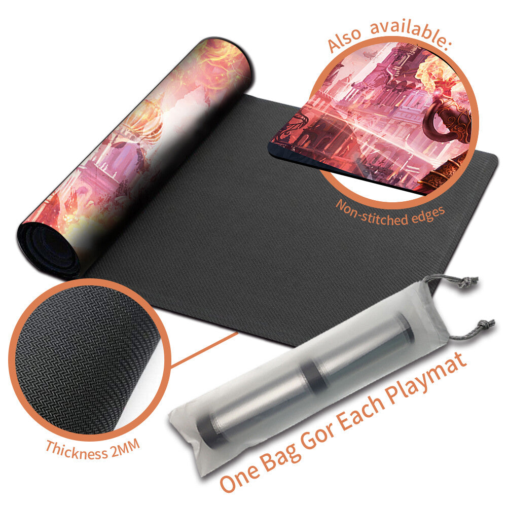 Chandra, Torch of Defiance - Board Game MTG Playmat Magic The Gathering playmat Stitched Edge