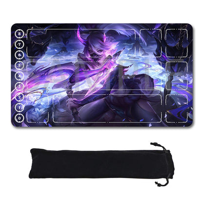 Akali - League Of Legends Riftbound Playmat 24x14 in + Free Storage Bag
