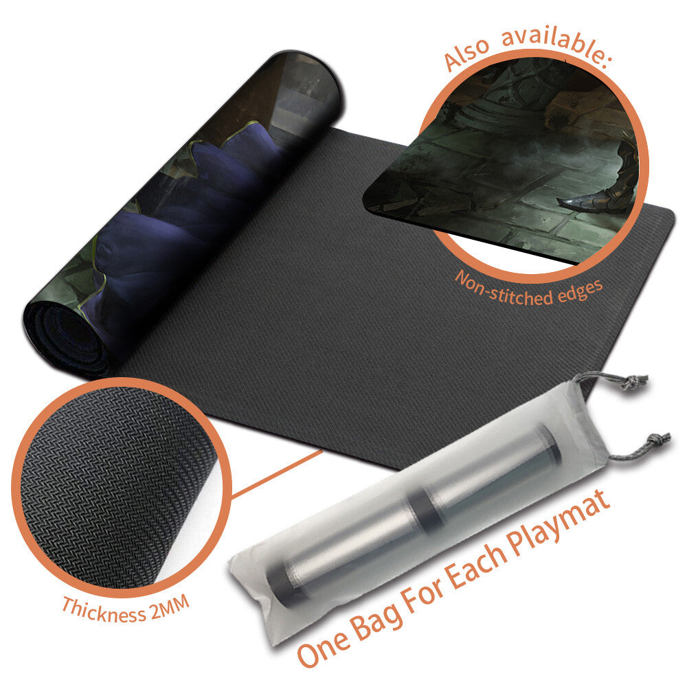 Garland, Knight of Cornelia-Magic The Gathering MTG Playmat TCG CCG MTG Playmat Stitched Edge