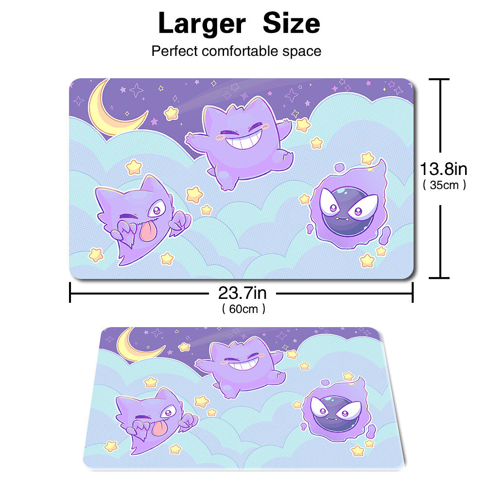 3423411 - Board Game Pokemon Gengar Playmat Stitched Edge Games Mousepad Play Mat of TCG