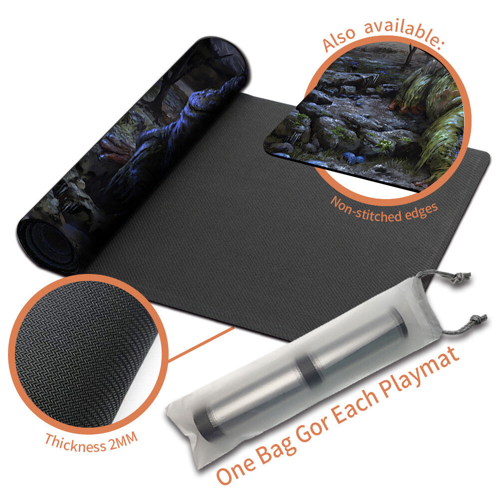 Grolnok, the Omnivore - Magic The Gathering MTG Playmat TCG CCG MTG Playmat Stitched Edge