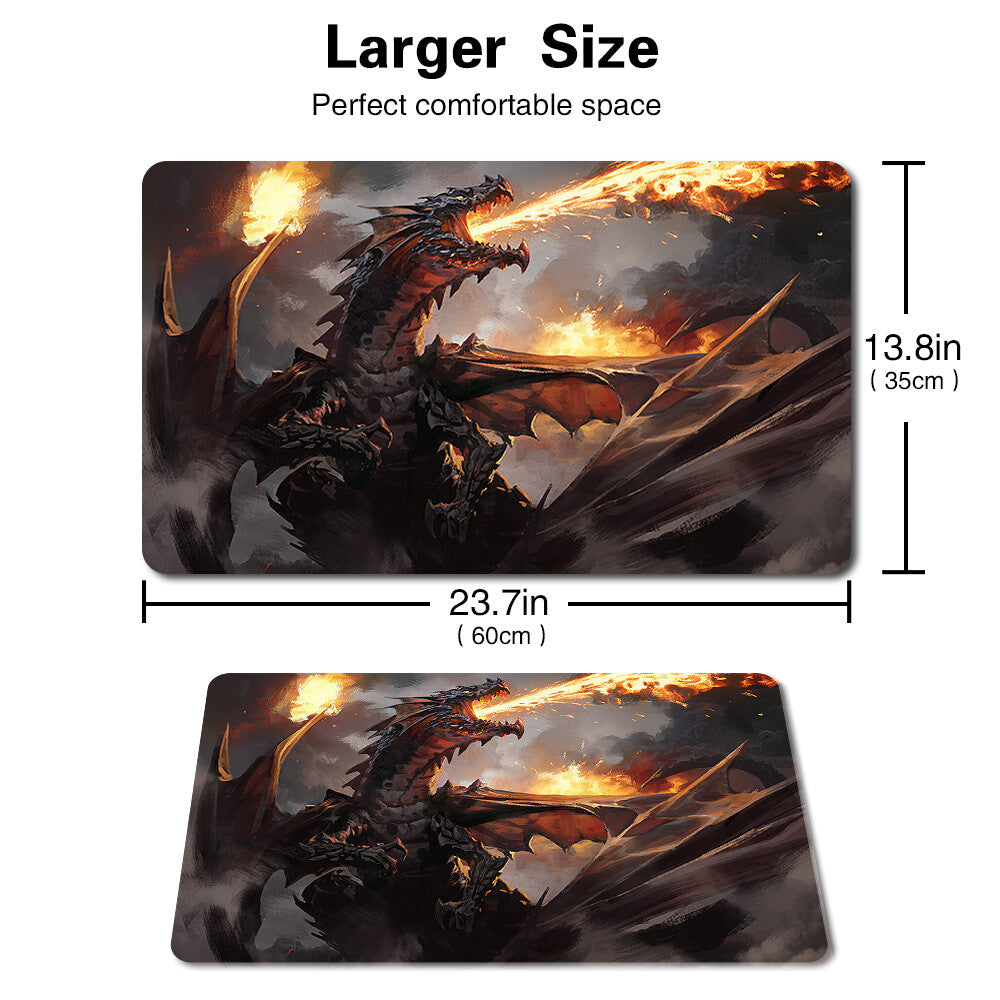 Drakuseth, Maw of Flames - Board Game MTG Playmat Mousepad Playmat of TCG CCG Stitched Edge